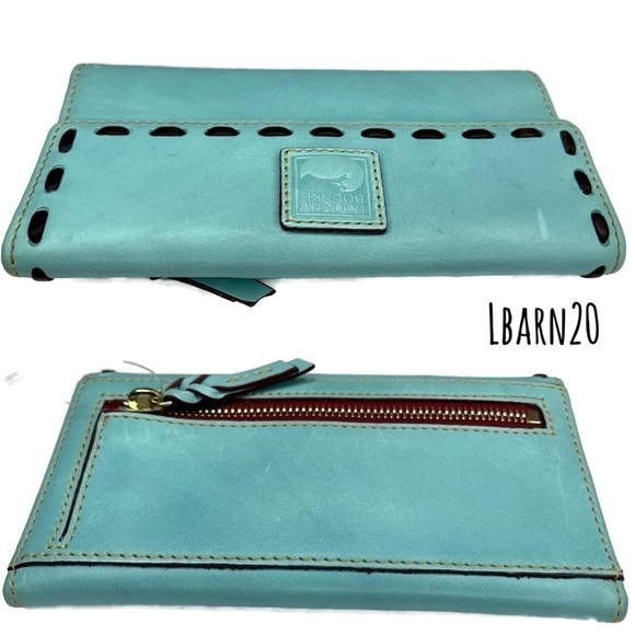 Dooney and Bourke DB AQUA Florentine Wallet - Picture 2 of 5
